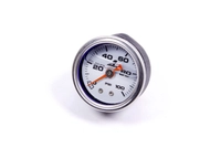 Fuel pressure gauge, 0-100 psi, 1-1/2'' dia, 1/8'' port
