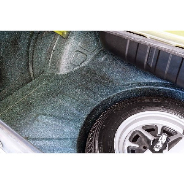Trunk spatter paint, black-aqua *